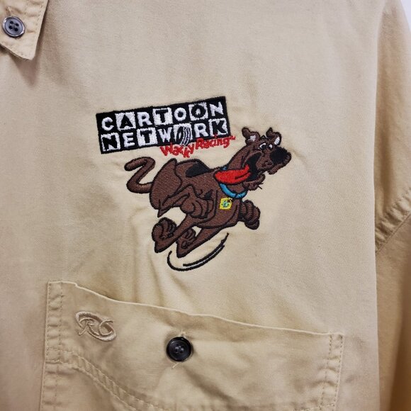 Racing Champions Mens Cartoon Network Button Down Shirt Size XXL Scooby Doo - Picture 2 of 10